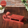 Red Sled Wooden Figurine 16x6x2.75 - The Village Country Store 