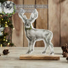 Reindeer With Wreath Figurine 11.5x9x2.5 - The Village Country Store 