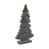 Seasons Crest Figurine Six-Tiered Pine Distressed Dark Grey Wooden Tree 16.5x9.25x2.5