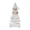 Snowy Tree Textured Wooden White 8.25x4x2.25 - The Village Country Store 