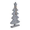 Seasons Crest Figurine Starry Pine Distressed Grey Wooden Tree 21x11x2