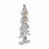 Seasons Crest Figurine Timber Tidings Distressed White Wooden Tree 17x7.5x2