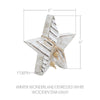 Seasons Crest Figurine Winter Wonderland Distressed White Wooden Star 6x6x1