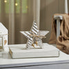Seasons Crest Figurine Winter Wonderland Distressed White Wooden Star 6x6x1