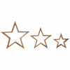 Wooden Nested Stars Natural 3-in-1 13x13x1.5 - The Village Country Store 