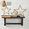 Wooden Nested Stars Natural 3-in-1 13x13x1.5 - The Village Country Store 