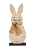 Seasons Crest Figurine Wooden Spring Bunny 13x5.25x2.25