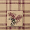 Seasons Crest Kitchen Towel Connell Pinecone Plaid Tea Towel Set of 3 19x28