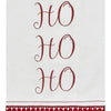 Seasons Crest Kitchen Towel Kringle Chenille Ho Ho Ho White Muslin Tea Towel Set of 2 19x28