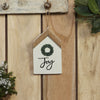 Joy Wreath Hanging Ornament 7x4x0.5 - The Village Country Store 