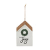 Joy Wreath Hanging Ornament 7x4x0.5 - The Village Country Store 