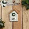 Joy Wreath Hanging Ornament 7x4x0.5 - The Village Country Store 