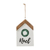 Noel Wreath Hanging Ornament 7x4x0.5 - The Village Country Store 