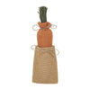 Seasons Crest Ornament Spring In Bloom Mini Burlap Sack with Carrot
