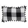 Annie Black Check Santa Sleigh Pillow 9.5x14 - The Village Country Store 