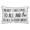 Annie Red Check To All A Good Night Pillow 14x22 - The Village Country Store 