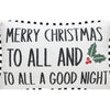 Annie Red Check To All A Good Night Pillow 14x22 - The Village Country Store 