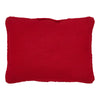 Seasons Crest Pillow Cable Knit Sweater Pillow Red 12x16