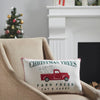 Farm Fresh Red Truck Christmas Pillow 14x22 - The Village Country Store 