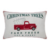 Farm Fresh Red Truck Christmas Pillow 14x22 - The Village Country Store 