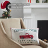 Farm Fresh Red Truck Christmas Pillow 14x22 - The Village Country Store 