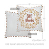 Give Thanks Wreath Pom Pom Pillow 18x18 - The Village Country Store 