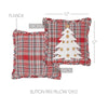 Gregor Plaid Button Tree Pillow 12x12 - The Village Country Store 