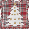 Gregor Plaid Button Tree Pillow 12x12 - The Village Country Store 