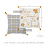 Harvest Blessings Give Thanks to the Lord Woven Pillow 18x18 - The Village Country Store 