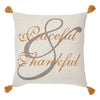 Harvest Blessings Peaceful & Thankful Woven Pillow 14x14 - The Village Country Store 