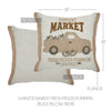 Harvest Market Fresh Picked Pumpkin Truck Pillow 18x18 - The Village Country Store 