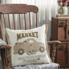 Harvest Market Fresh Picked Pumpkin Truck Pillow 18x18 - The Village Country Store 