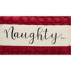 Seasons Crest Pillow Kringle Chenille Naughty and Nice Pillow 7x13