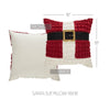 Kringle Chenille Santa Suit Pillow 18x18 - The Village Country Store 