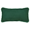 Seasons Crest Pillow Nutcracker Green Fringed Pillow 12x24