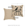 Raven Harvest Burlap Jute Pillow 12x12 - The Village Country Store 