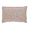Sawyer Mill Charcoal Merry Christmas Pillow 14x22 - The Village Country Store 