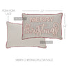 Seasons Crest Pillow Sawyer Mill Charcoal Merry Christmas Pillow 14x22