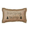 Seasons Crest Pillow Spring In Bloom Prim Spring Blessings Pillow 7x13