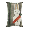 Seasons Crest Pillow Spring In Bloom Primitive Bunny And Carrot Pillow 12x8
