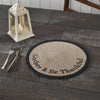 Harvest Blessings Stencil Gather & Be Thankful Placemat 14 inch Diameter - The Village Country Store 