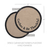 Harvest Blessings Stencil Gather & Be Thankful Placemat 14 inch Diameter - The Village Country Store 
