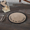 Harvest Blessings Stencil Gather & Be Thankful Placemat 14 inch Diameter - The Village Country Store 