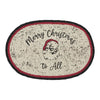Jolly Ole Santa Jute Oval Placemat 10x15 - The Village Country Store 