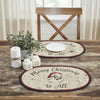 Jolly Ole Santa Jute Oval Placemat 13x19 - The Village Country Store 