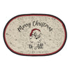 Jolly Ole Santa Jute Oval Placemat 13x19 - The Village Country Store 