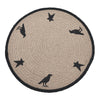Raven Harvest Stencil Placemat 14 inch Diameter - The Village Country Store 