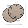 Raven Harvest Stencil Placemat 14 inch Diameter - The Village Country Store 