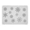 Yuletide Burlap Antique White Snowflake Placemat Set of 2 13x19 - The Village Country Store 