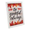 Seasons Crest Sign Be Grateful Always Fall Leaves Wall Sign 12x10